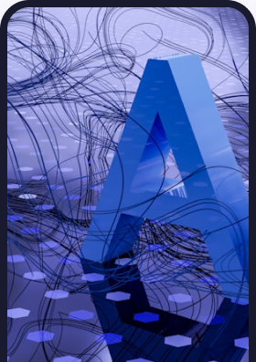 Abstract AI-scan graphic used behind the AI Scans Every Coupon onboarding screen