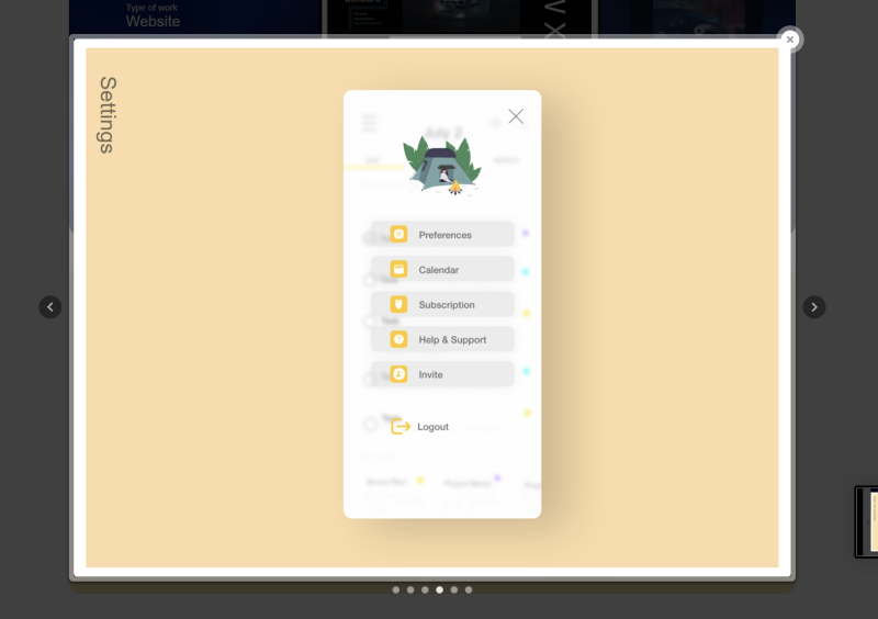 Original 2021 Calendar & Task Planner concept, screen 5 of 6