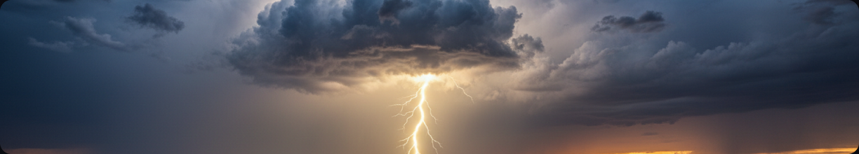 Storm clouds with lightning — the visual behind the Nimbus safety alerts screen